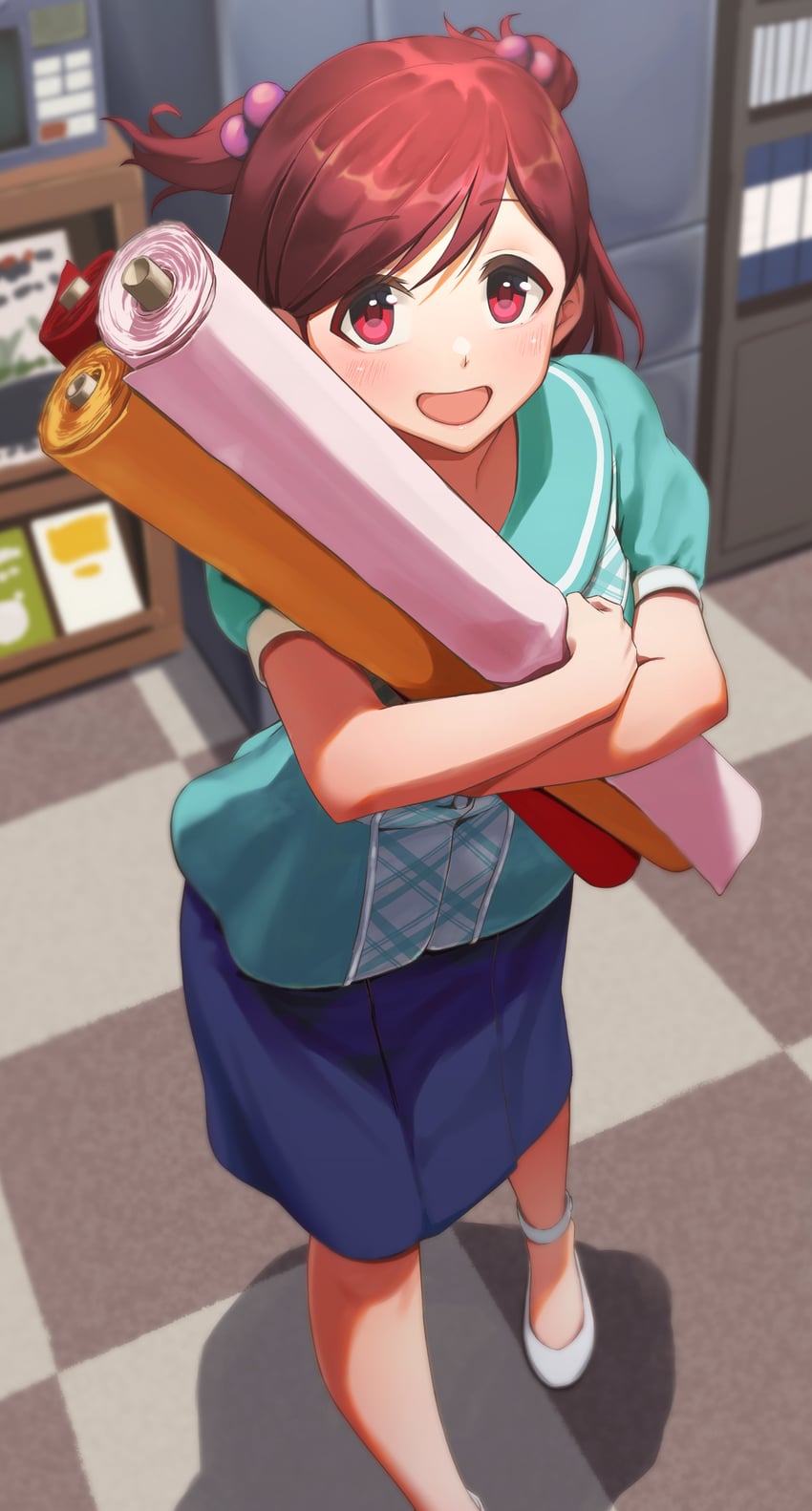 aoba misaki (idolmaster and 1 more) drawn by kaiso_(kaisooekaki)