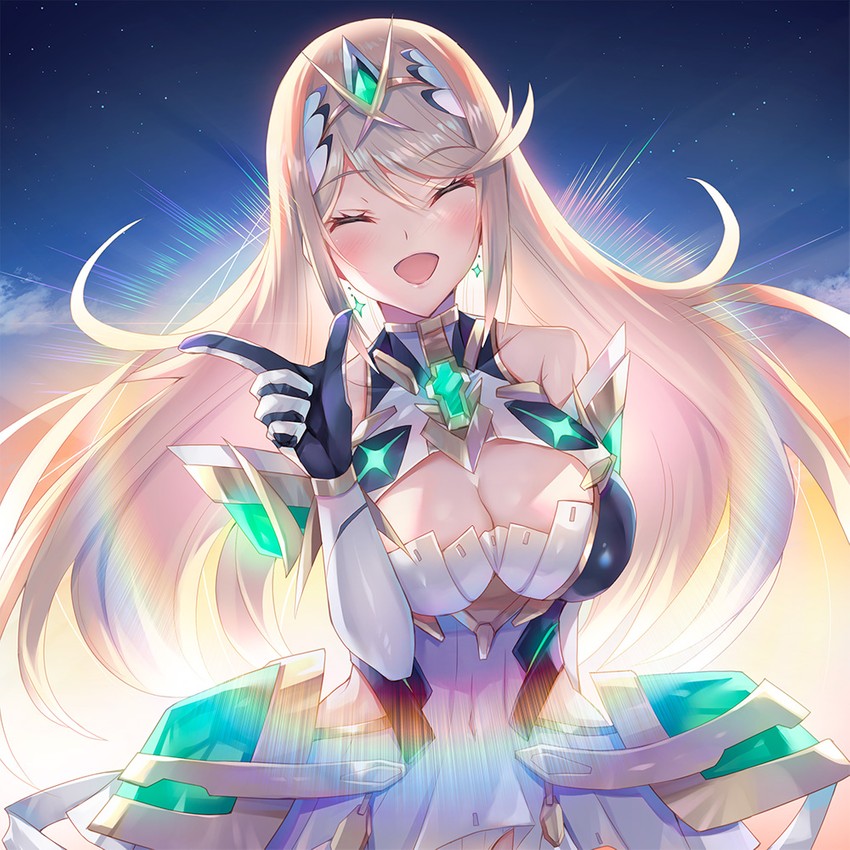 mythra (xenoblade chronicles and 1 more) drawn by inoue_takuya_(tactactak)