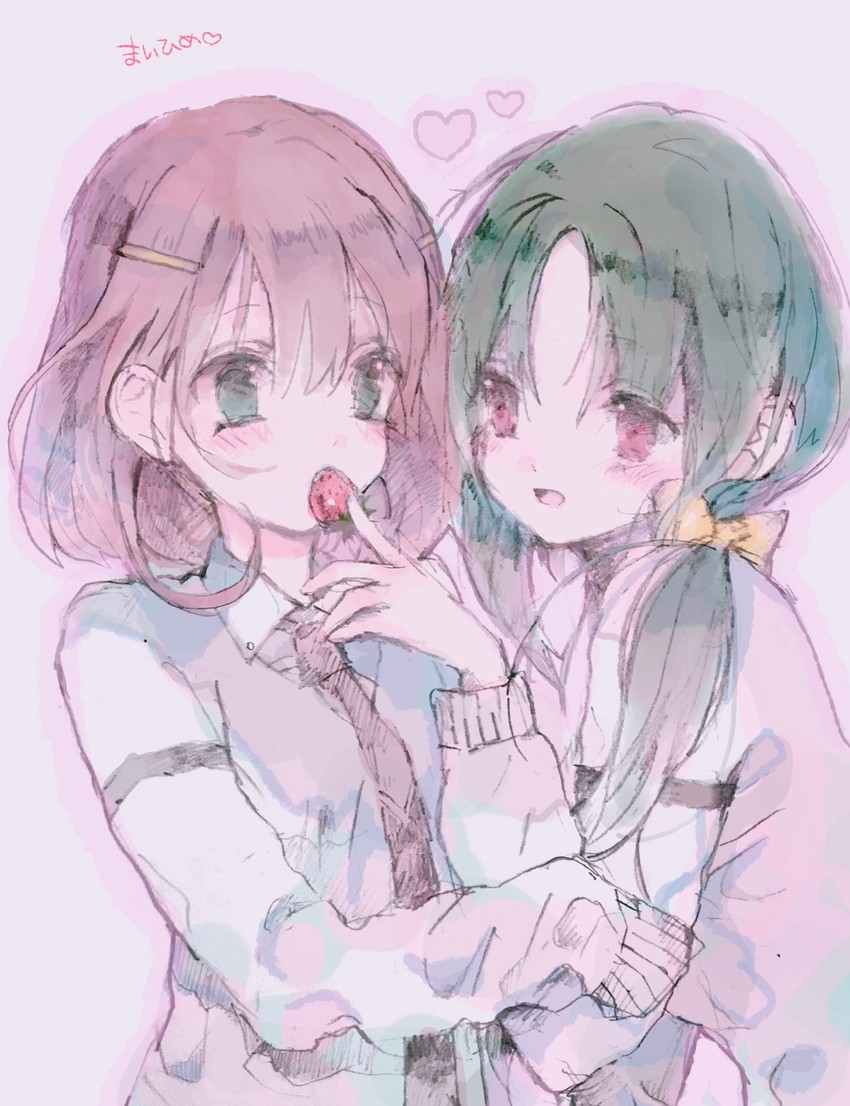 tsuruta himeko and shirouzu mairu (saki) drawn by yukari_(rihenara_doll)