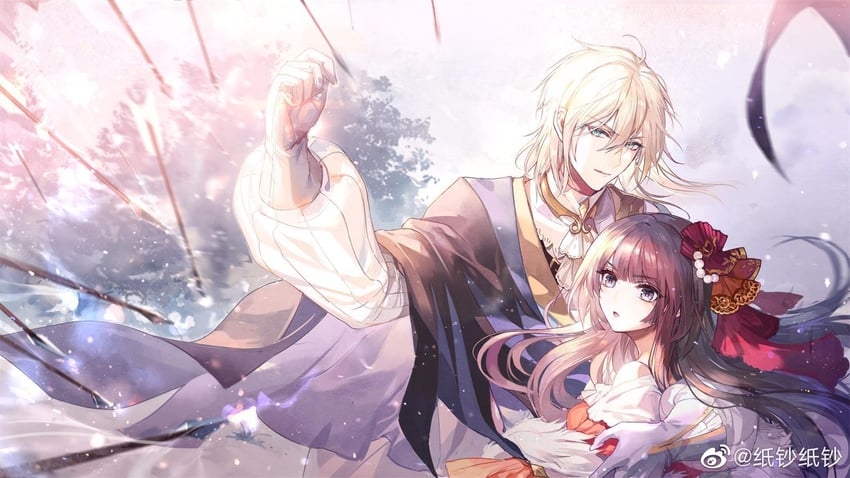 alkaid mcgrath and heroine (lovebrush chronicles) drawn by nevakuma_(fanfanas)