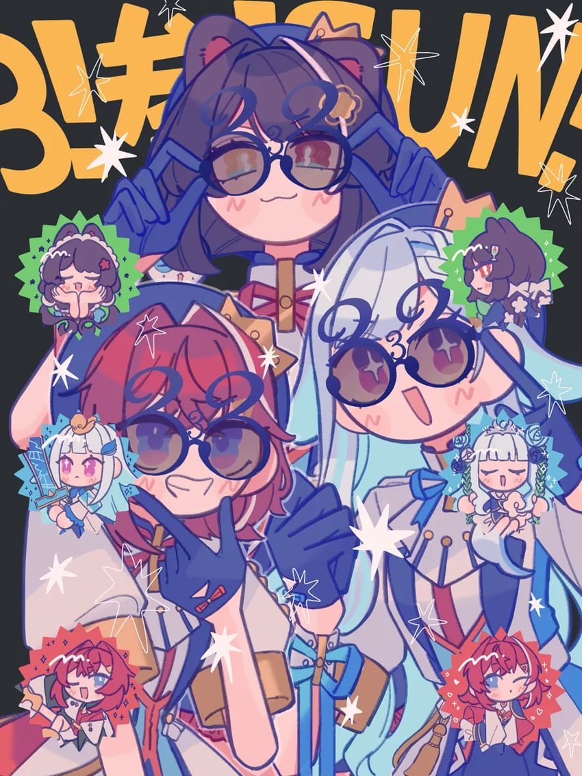 lize helesta, ange katrina, inui toko, and sebastian piyodore (nijisanji) drawn by ichimaru_(ichimarururu514)