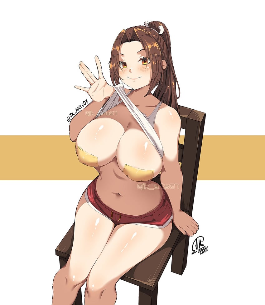 shiranui mai (street fighter and 2 more) drawn by jk_arts