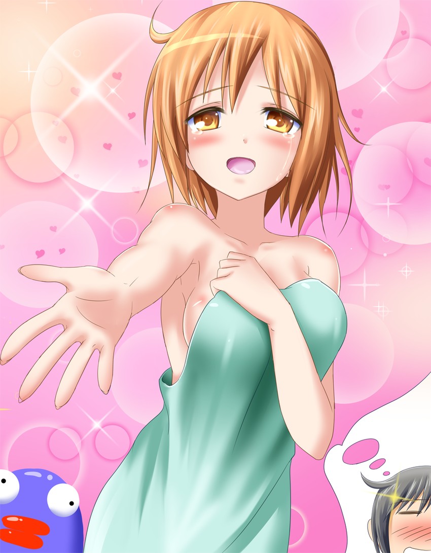 kotoura haruka, manabe yoshihisa, and manabe's daydream creature (kotoura-san) drawn by kyamu_(qqea92z9n)