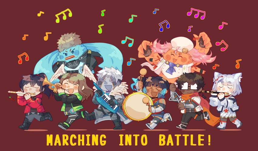 mio, eunie, sena, noah, taion, and 3 more (xenoblade chronicles and 1 more) drawn by hoshizora_lone