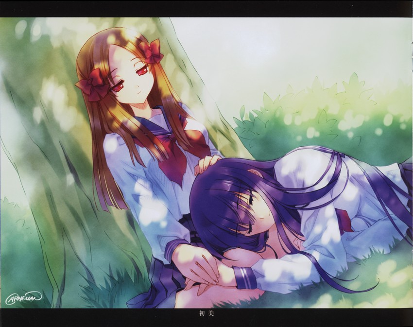 azuma hazuki and azuma hatsumi (yami to boushi to hon no tabibito) drawn by carnelian