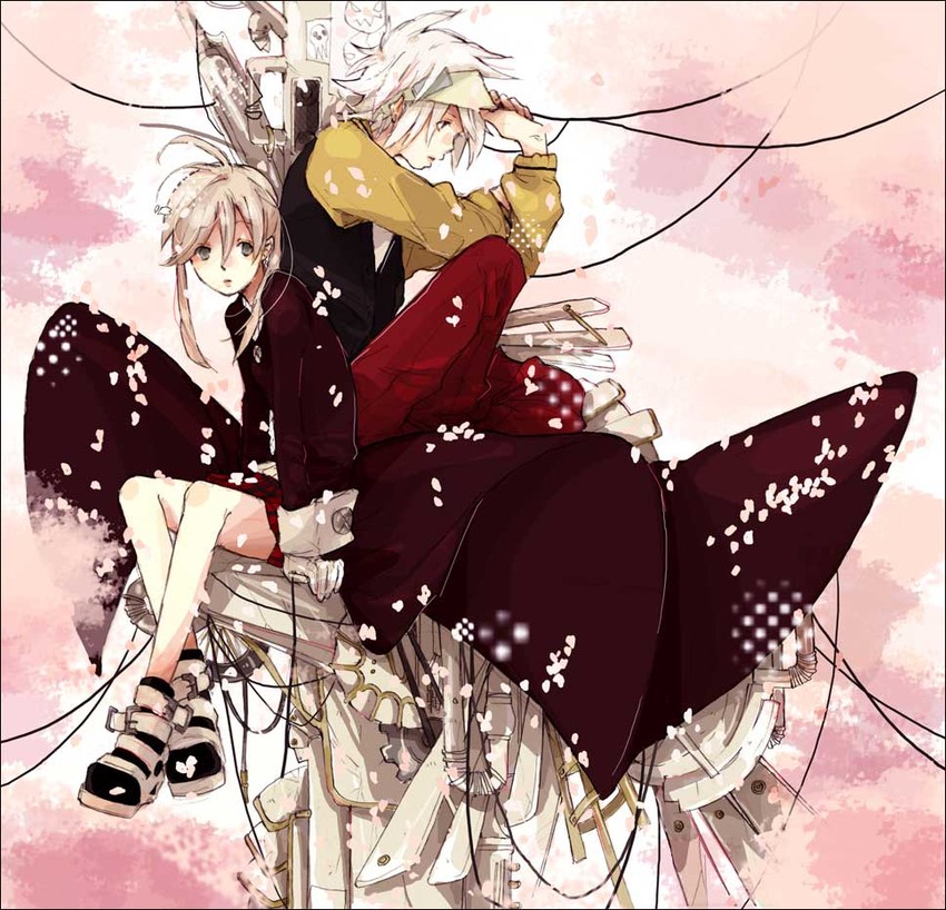 maka albarn and soul evans (soul eater) drawn by katsura_miya