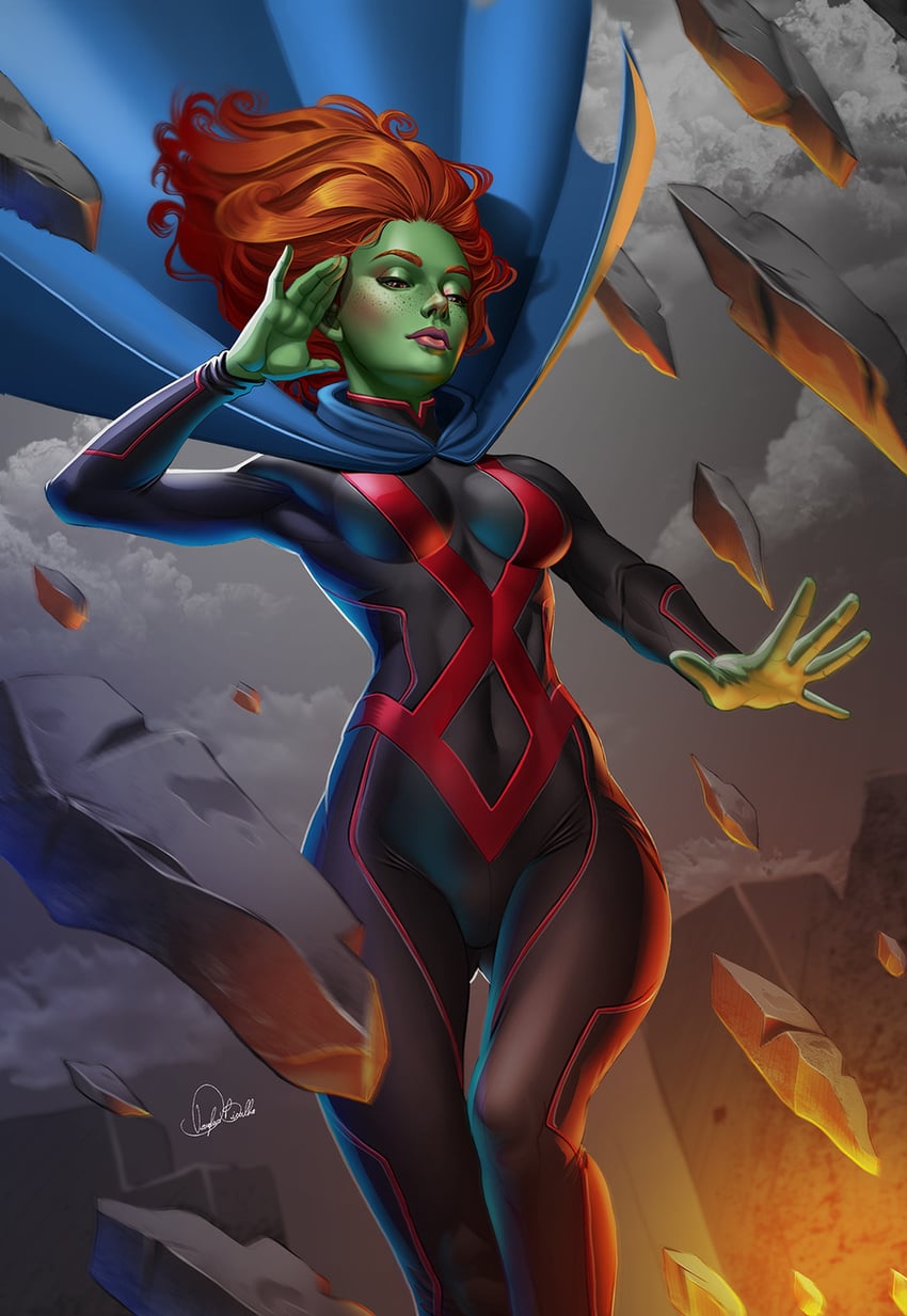 miss martian (dc comics and 1 more) drawn by douglas_bicalho