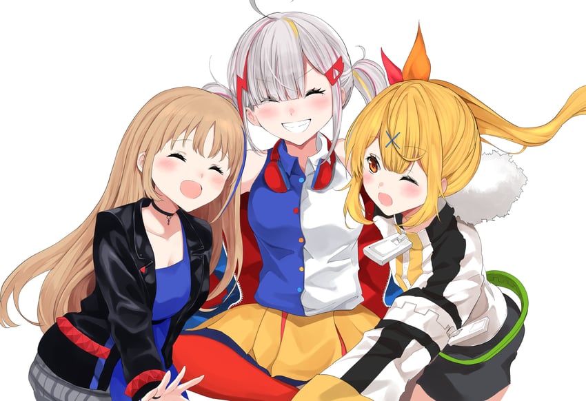 hoshikawa sara, sukoya kana, sister claire, seto mitsuki, houou karin, and 1 more (nijisanji and 1 more) drawn by tsukioka808eita