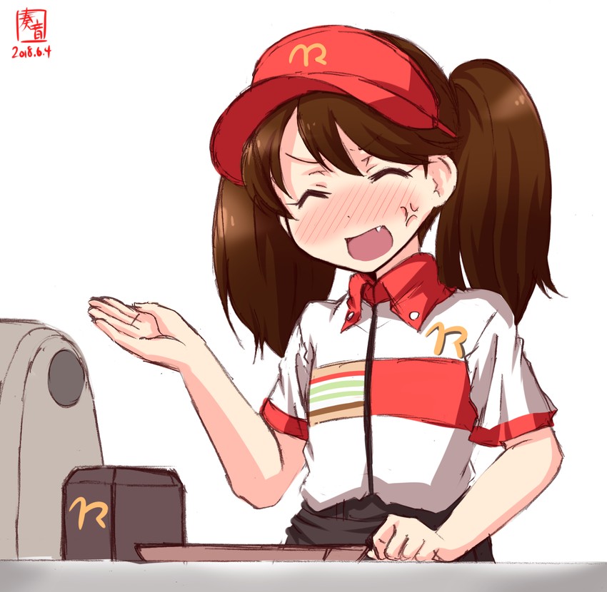 ryuujou (kantai collection and 1 more) drawn by kanon_(kurogane_knights)