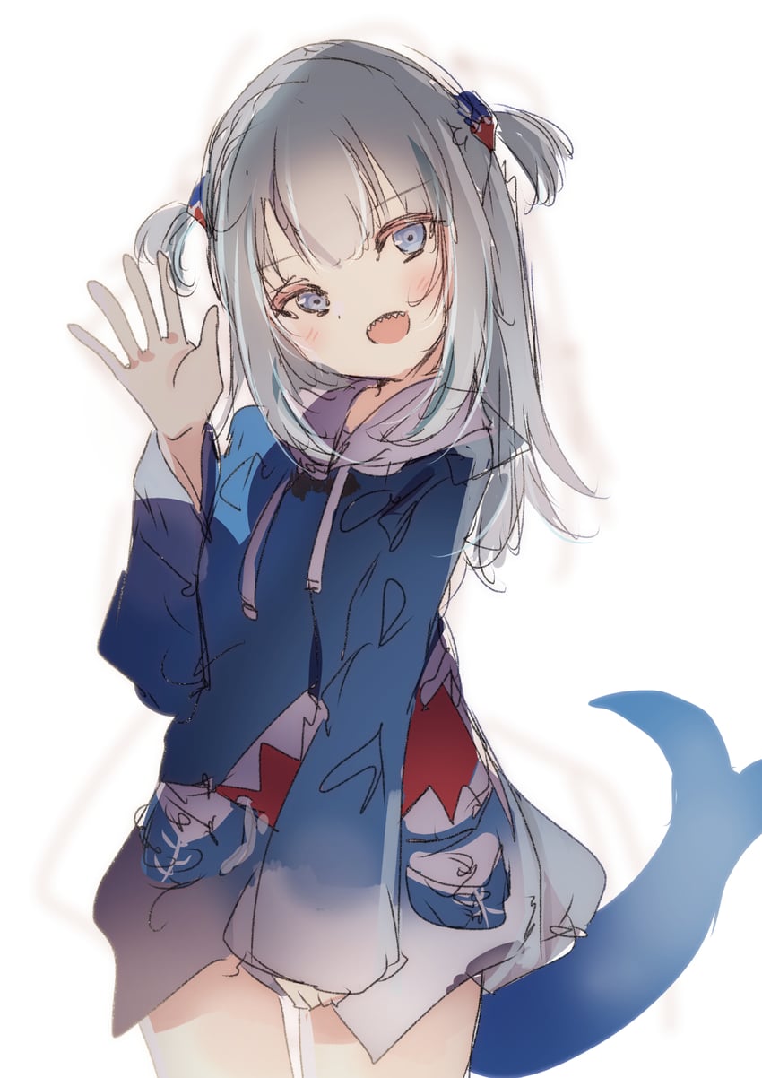 gawr gura (hololive and 1 more) drawn by natsume_suzuri