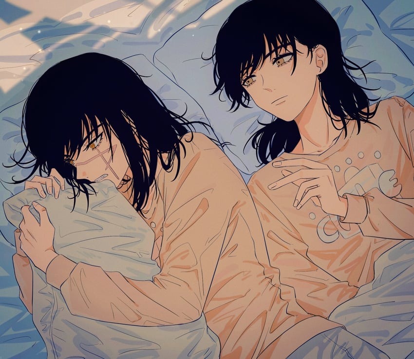 yoru and mitaka asa (chainsaw man) drawn by yumu_(8181018)