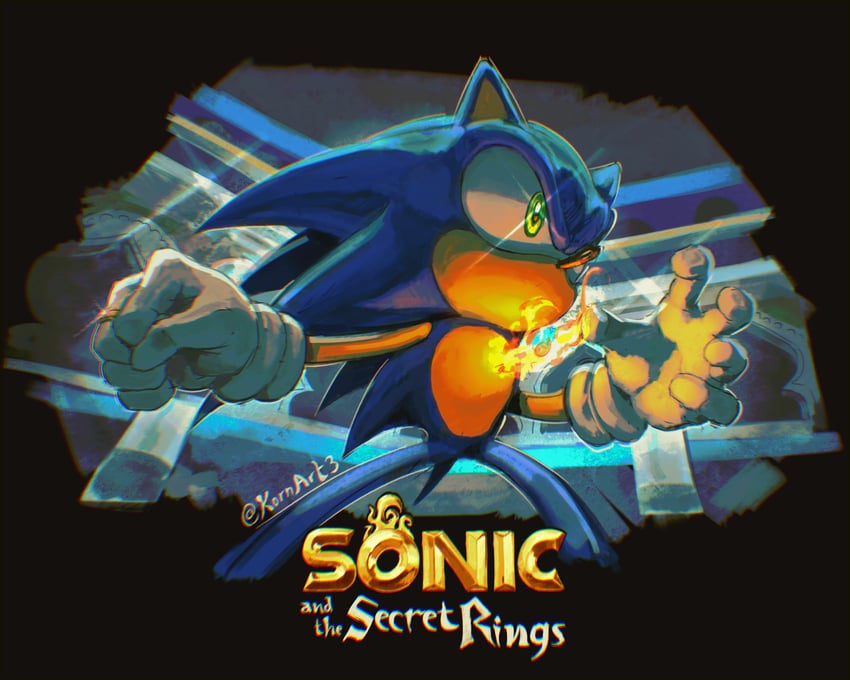 sonic the hedgehog (sonic and 1 more) drawn by kornart