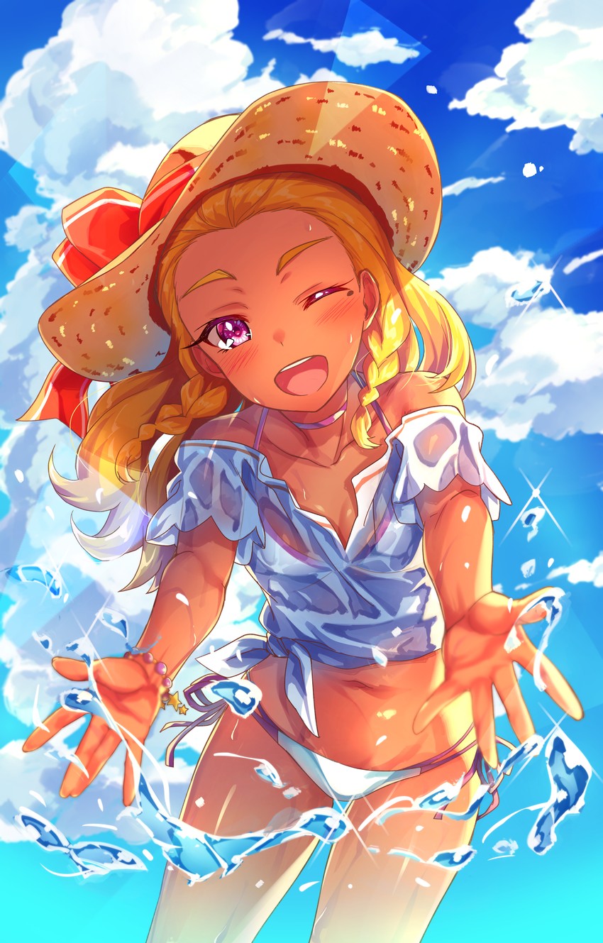 amamiya elena (precure and 1 more) drawn by satou_(kuso-neet)