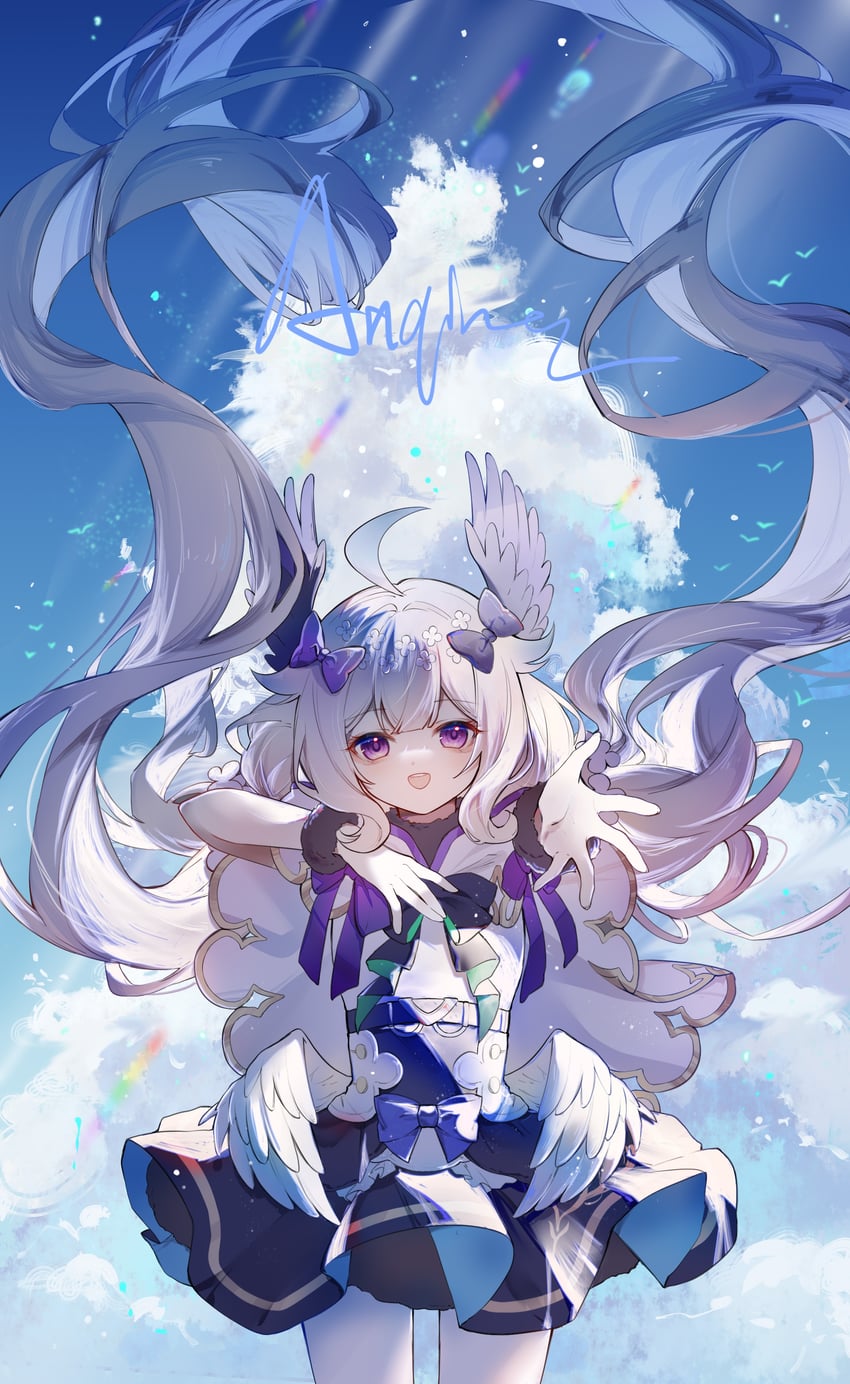 enna alouette (nijisanji and 1 more) drawn by anqing