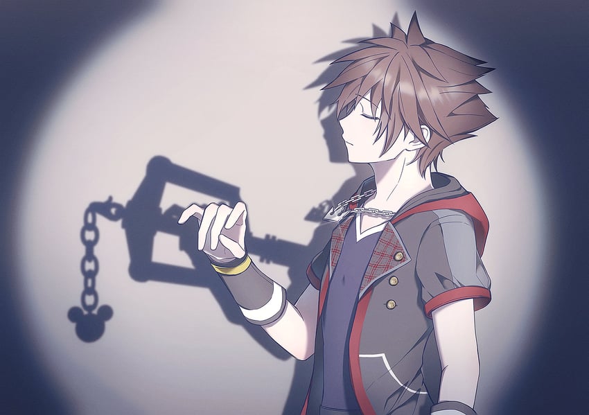 sora (kingdom hearts and 1 more) drawn by gongju_s2