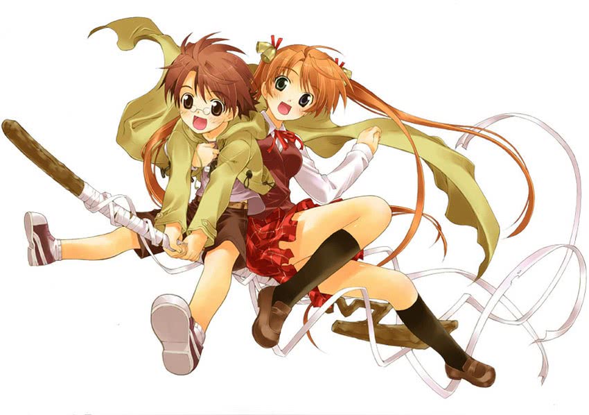 kagurazaka asuna and negi springfield (mahou sensei negima!) drawn by fujima_takuya