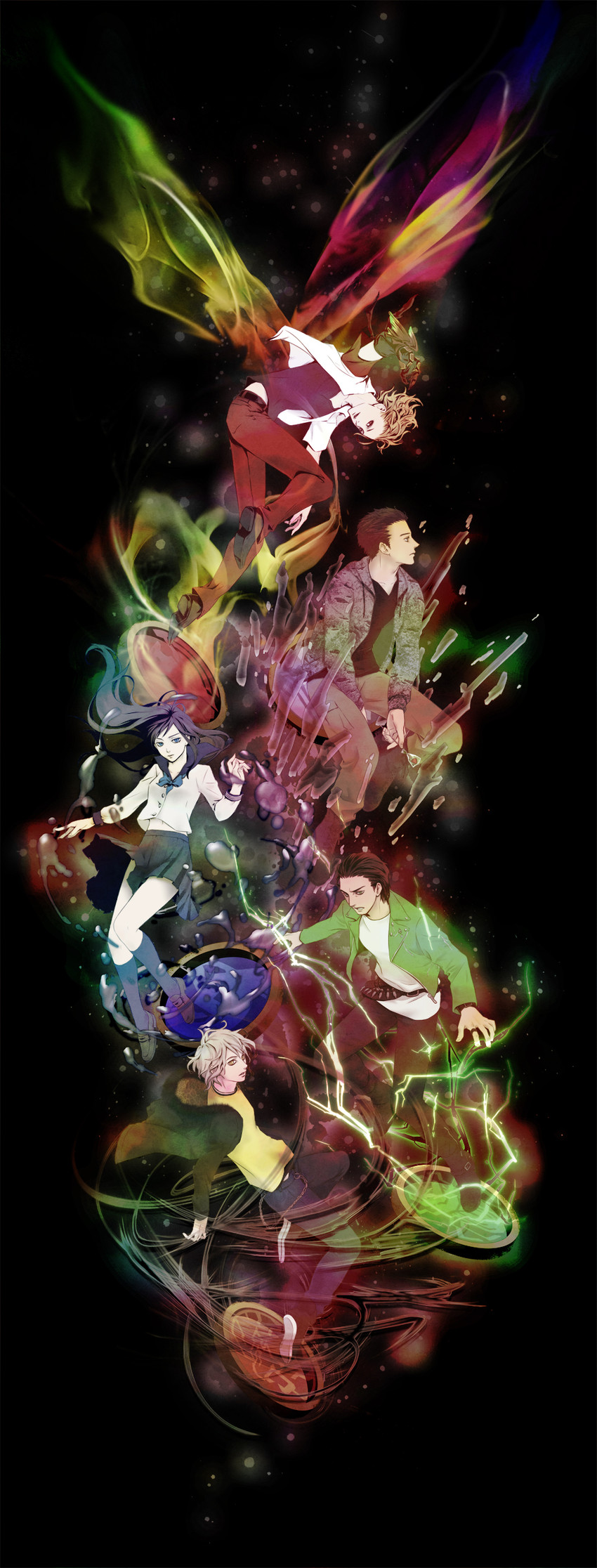ankh, mezul, uva, gamel, and kazari (kamen rider and 1 more) drawn by nari_(hightland)