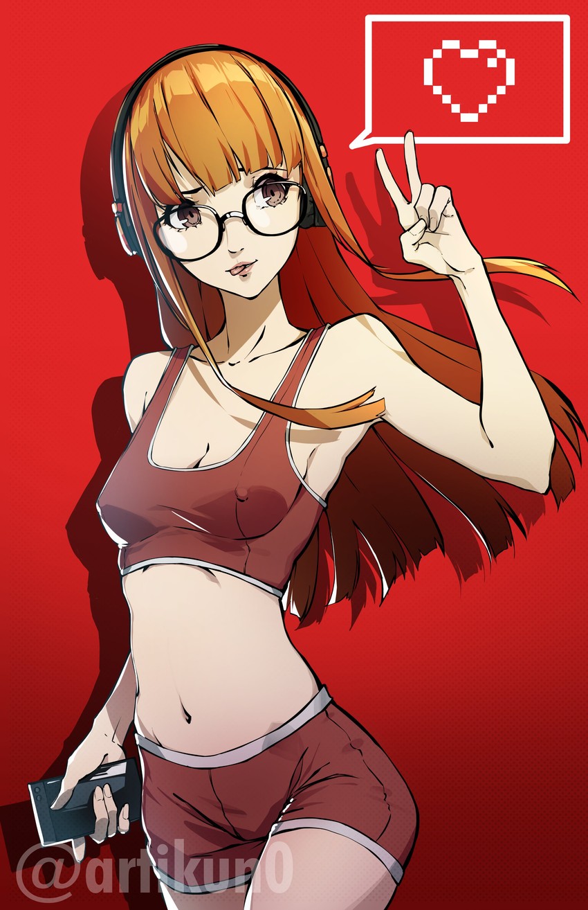 sakura futaba (persona and 1 more) drawn by kuno_(runkunochan)