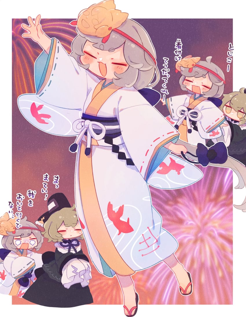 mononobe no futo and soga no tojiko (touhou and 1 more) drawn by ashiyu_(ashu-ashu)