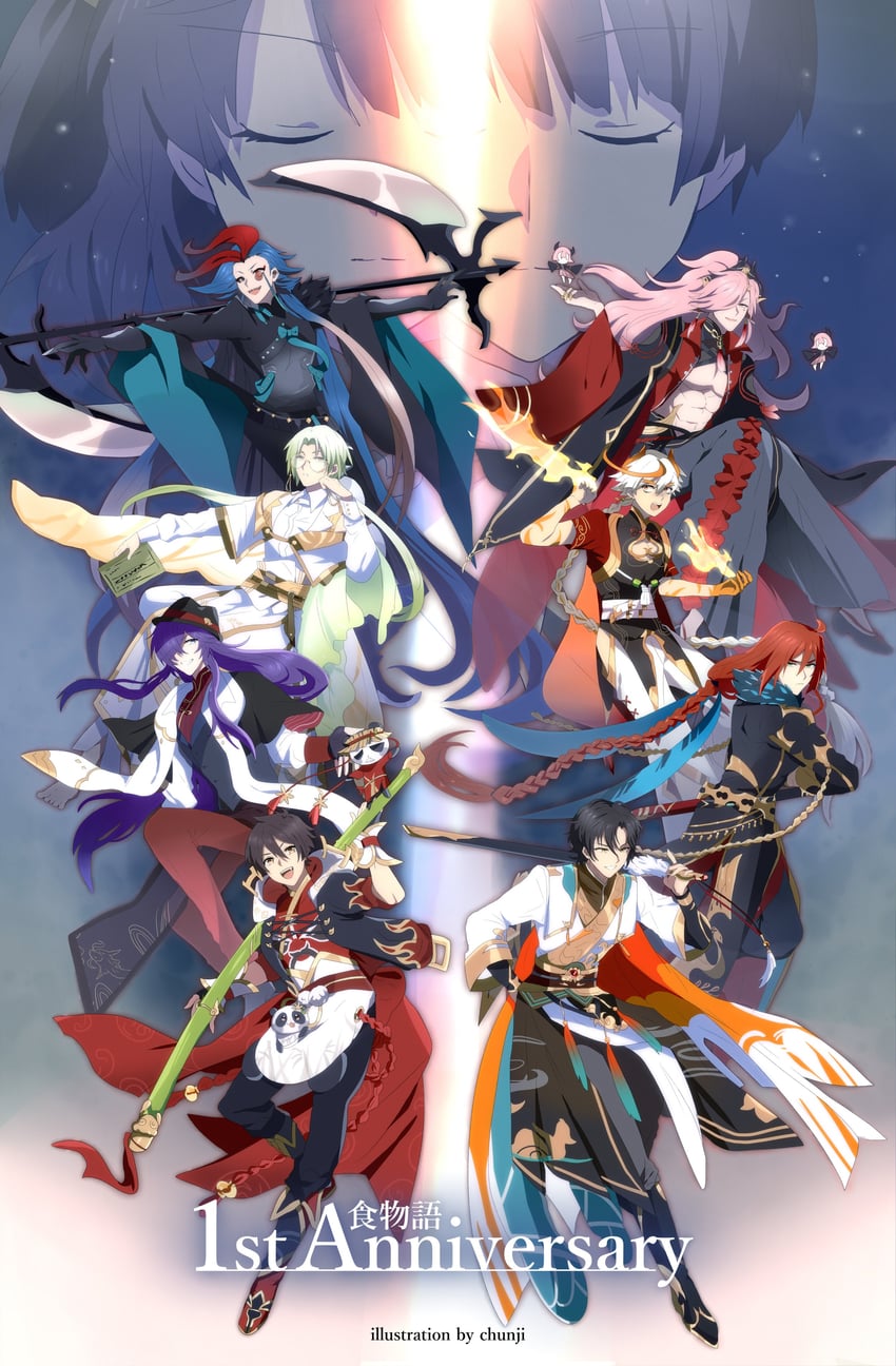 female master, male master, cabbage blossom, sichuan hotpot, yuxiang pork, and 4 more (the tale of food) drawn by h_haluhalu415