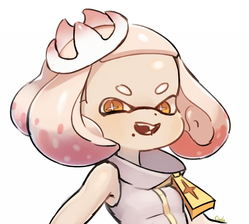 pearl (splatoon and 1 more) drawn by coula_cat