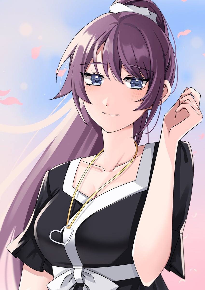senjougahara hitagi (monogatari and 1 more) drawn by jmfz5558