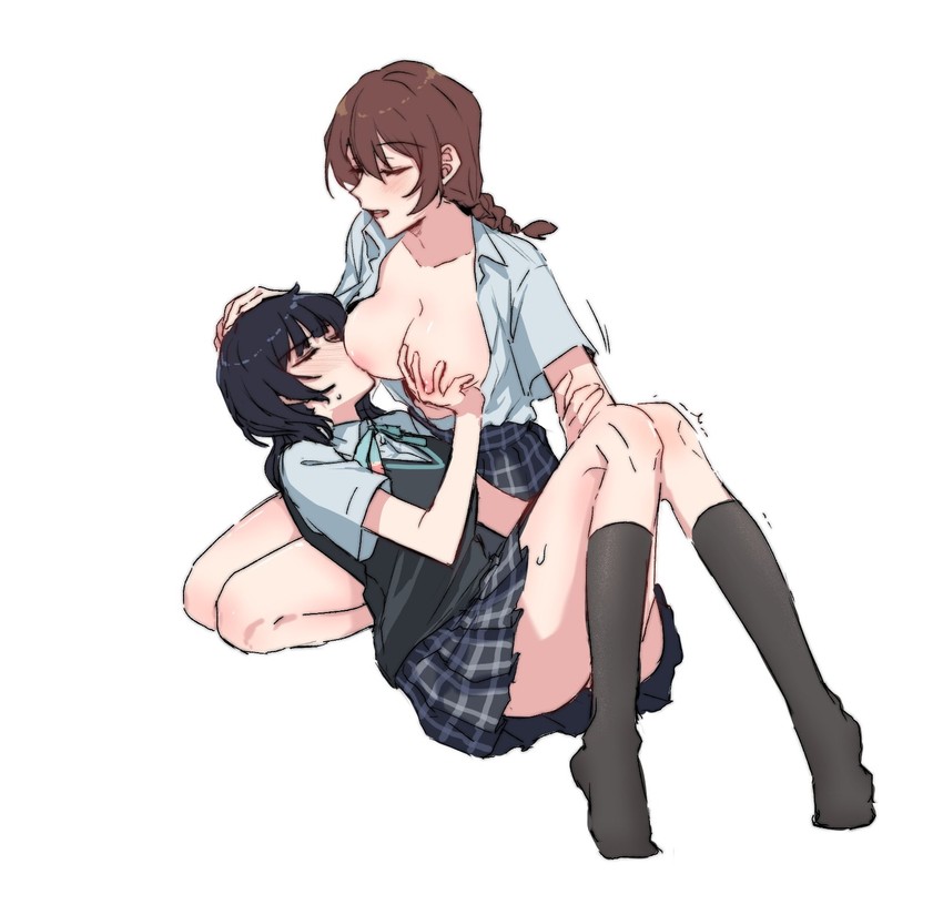 emma verde and asaka karin (love live! and 1 more) drawn by danji_bang