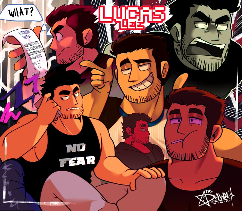 lucas lee (scott pilgrim and 1 more) drawn by dawn_drawns