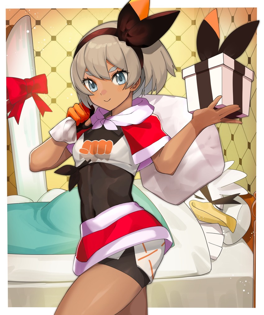 bea and sirfetch'd (pokemon and 1 more) drawn by katwo
