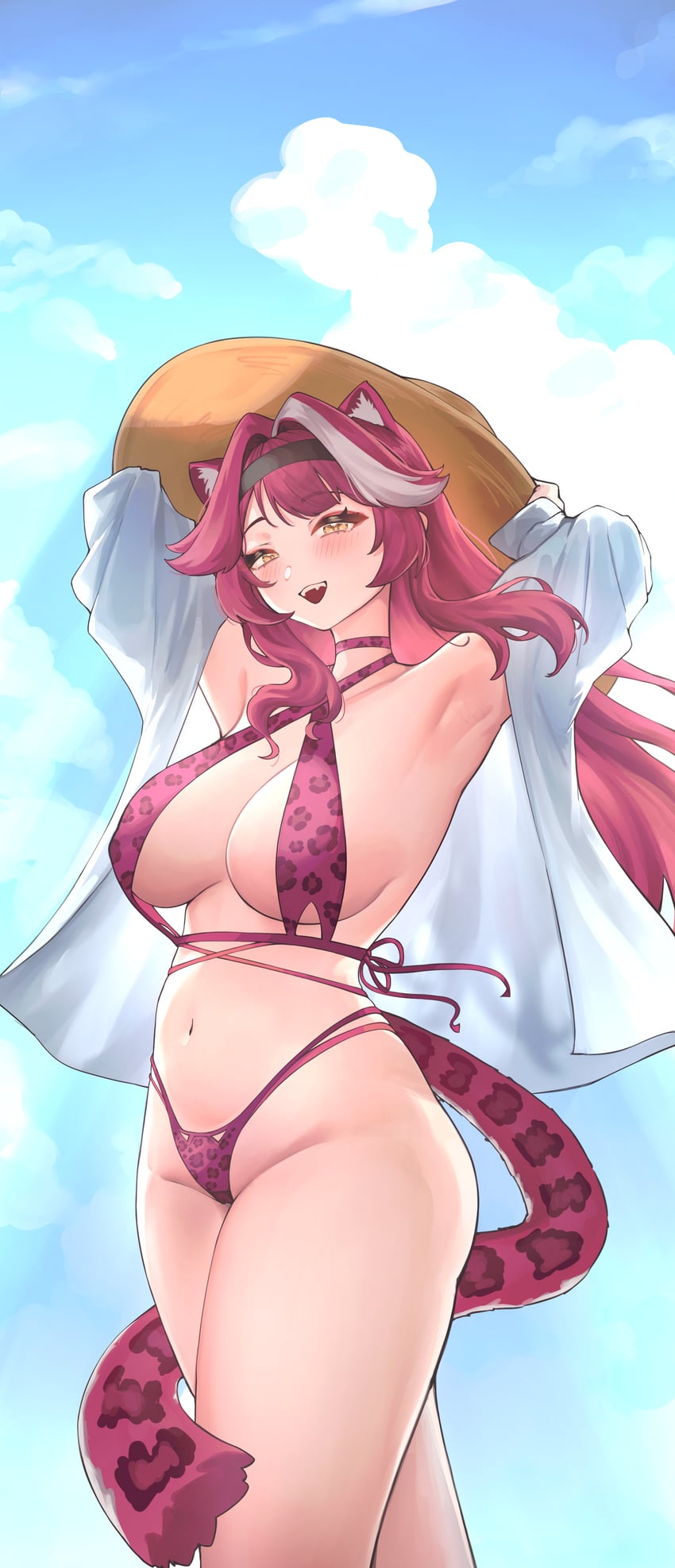 raora panthera (hololive and 1 more) drawn by umamii
