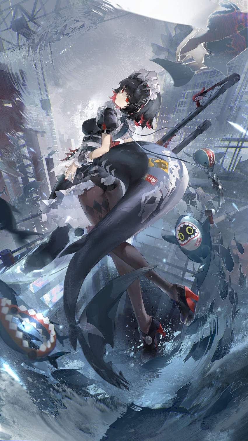 ellen joe and sharkboo (zenless zone zero) drawn by cyan_yang
