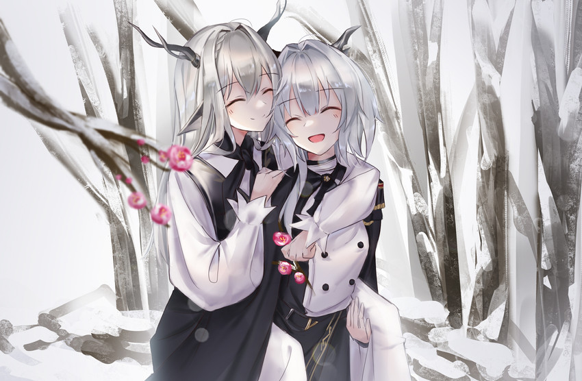talulah, alina, and talulah the fighter (arknights) drawn by 0_(znanimo)