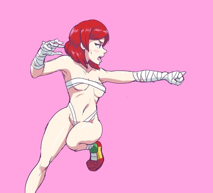 nishikino maki and knuckles the echidna (love live! and 2 more) drawn by triple-q
