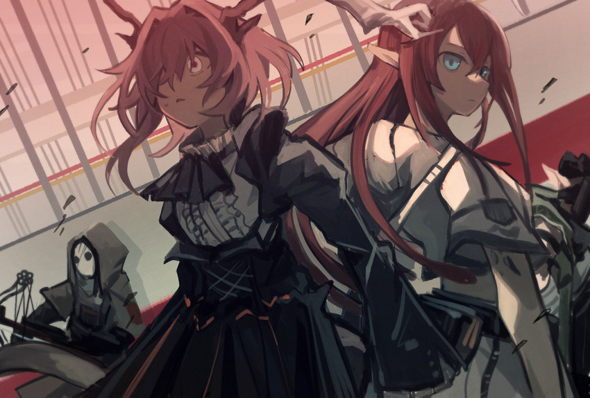 talulah, reunion soldier, and nine (arknights) drawn by south_ac