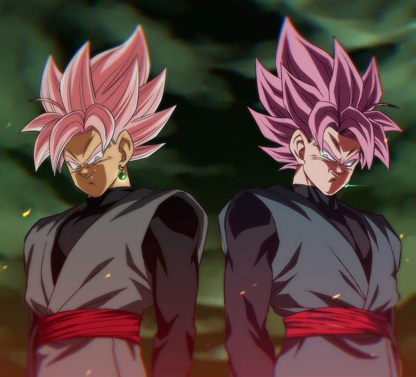 goku black (dragon ball and 1 more) drawn by rom_(20)
