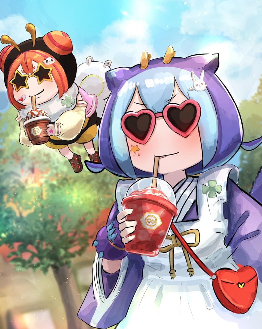 laundry dragonmaid and wannabee! (yu-gi-oh!) drawn by hatano_kiyoshi
