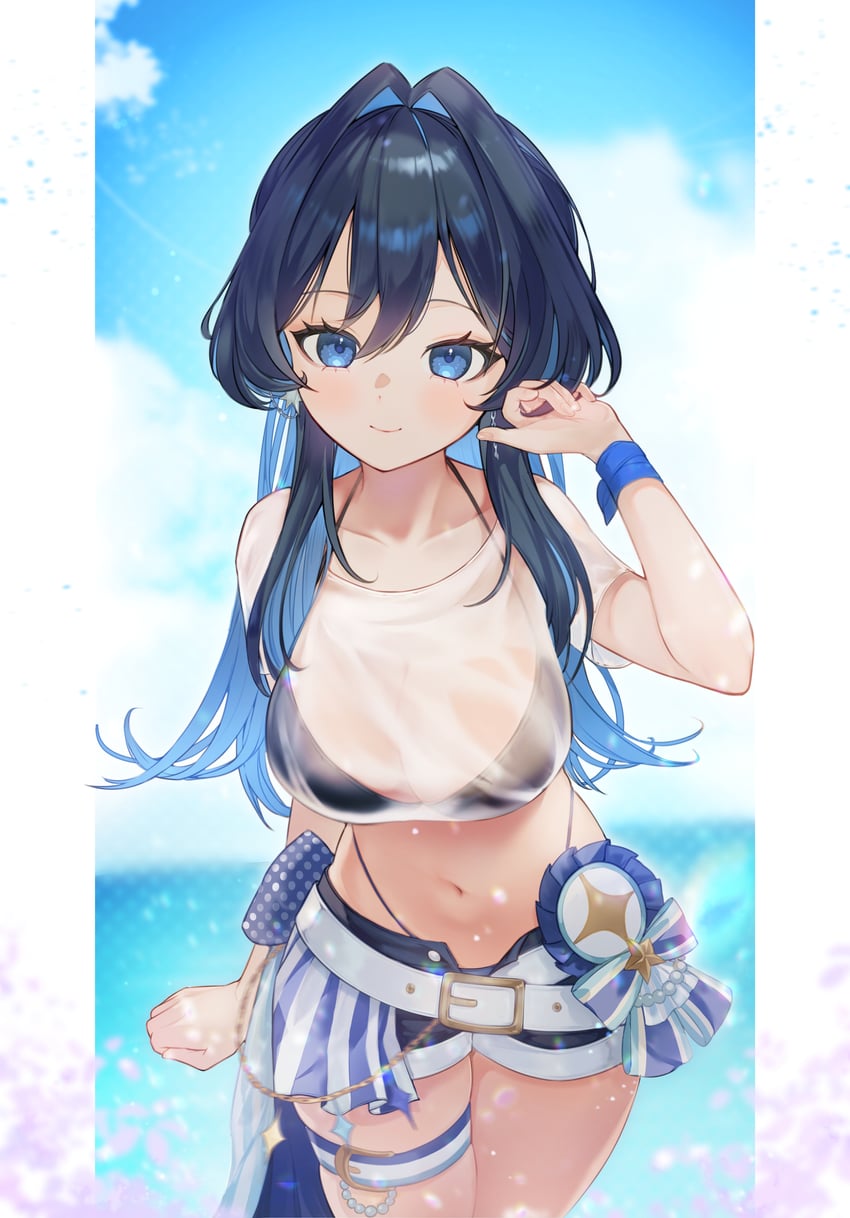 ouro kronii (hololive and 1 more) drawn by senada37