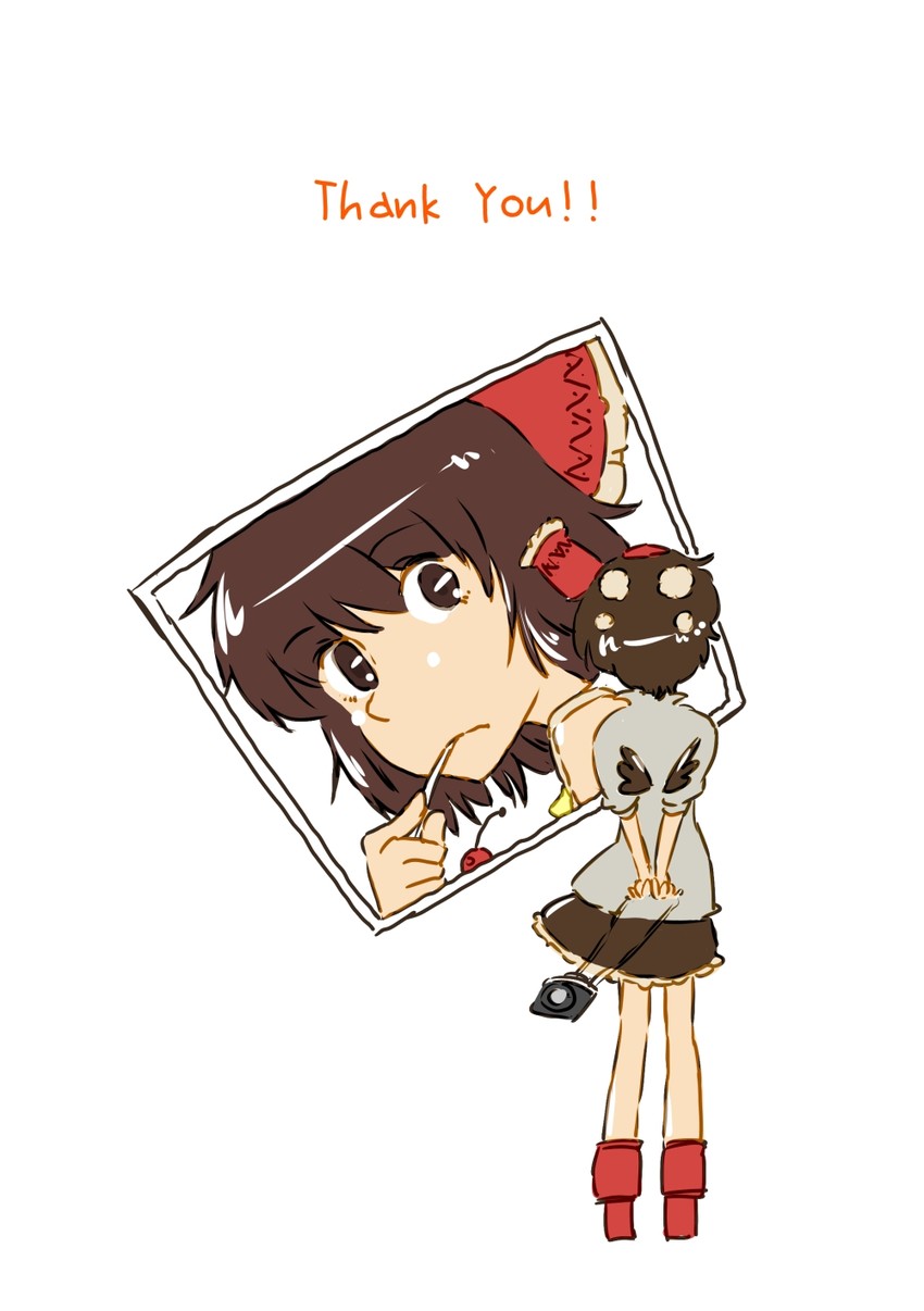 hakurei reimu and shameimaru aya (touhou) drawn by non_(z-art)