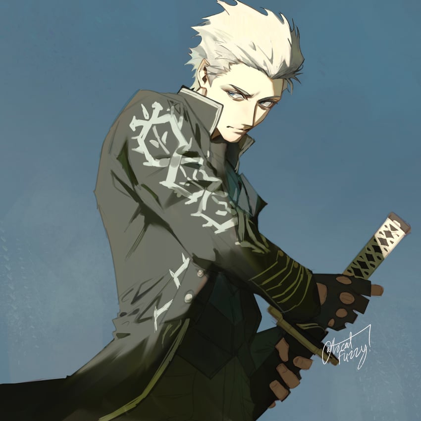 vergil (devil may cry and 1 more) drawn by localfuzzy