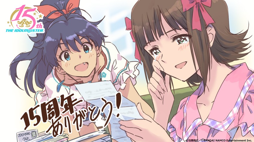 amami haruka and ganaha hibiki (idolmaster) drawn by tamiya_kiyotaka