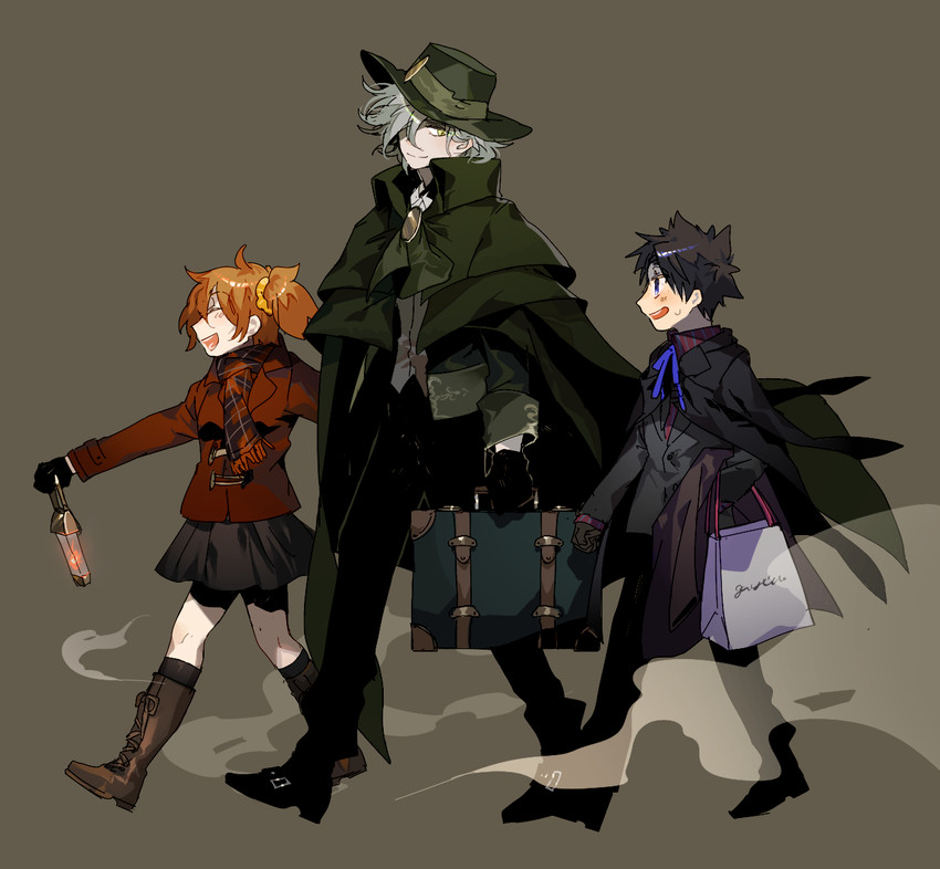 fujimaru ritsuka and edmond dantes (fate and 1 more) drawn by newo_(shinra-p)