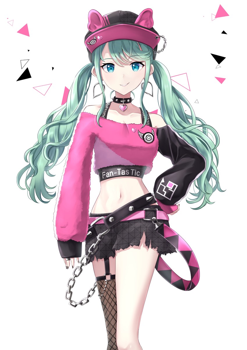 hatsune miku and vivid bad squad miku (vocaloid and 1 more) drawn by itogari