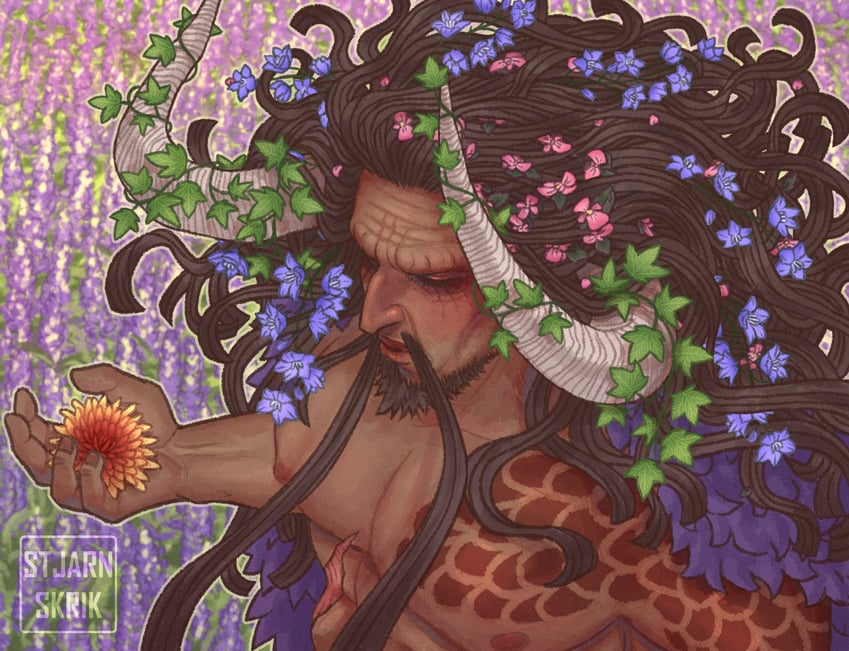 kaidou (one piece) drawn by stjarnskrik
