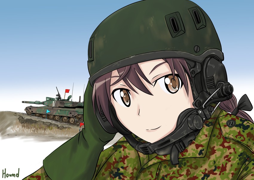 gertrud barkhorn (world witches series and 1 more) drawn by hound_(ss-7)