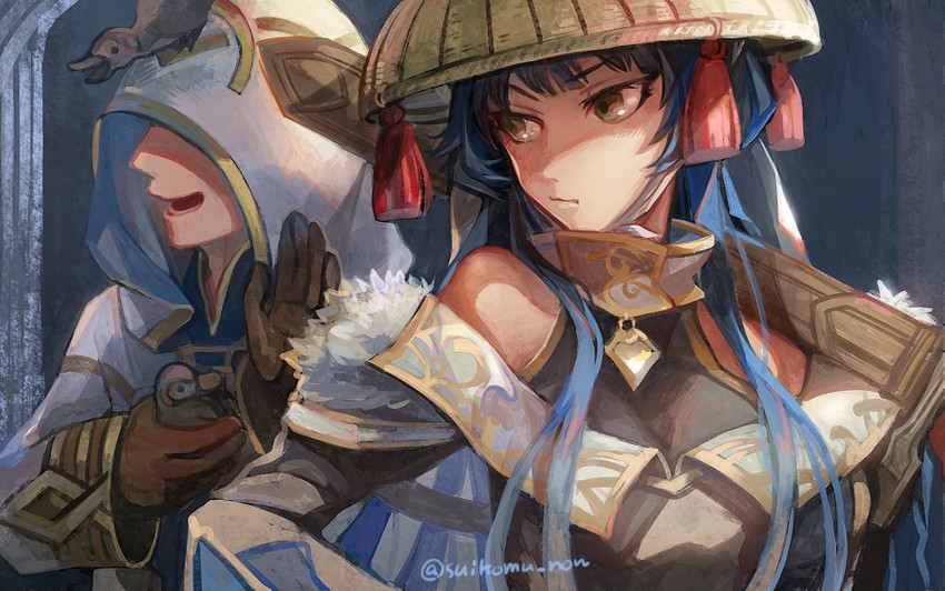 kiran, male kiran, and athena (fire emblem and 3 more) drawn by suikomu_now