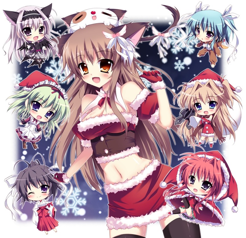 inui sana, sena airi, pan-nya, amaha miu, uryuu sakuno, and 2 more (mashiroiro symphony) drawn by raiou