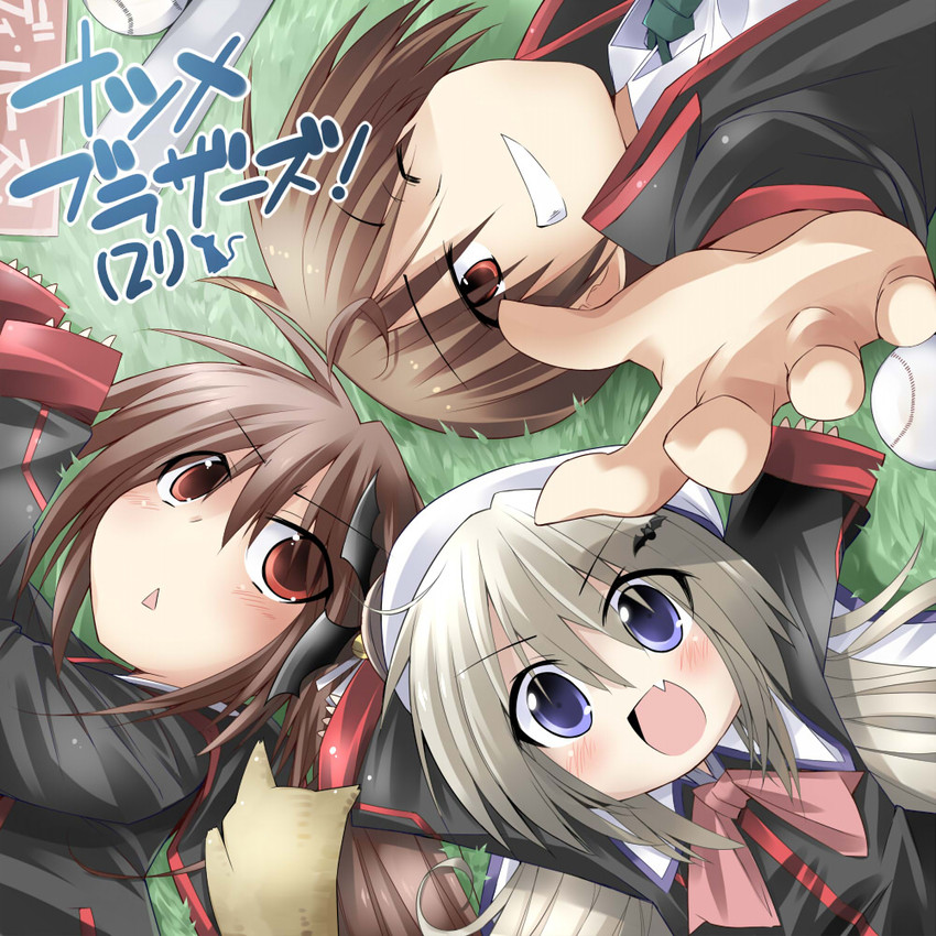 noumi kudryavka, natsume rin, and natsume kyousuke (little busters!) drawn by bibi02