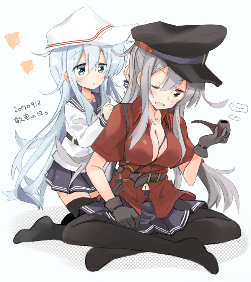 hibiki, verniy, and gangut (kantai collection) drawn by hizuki_yayoi