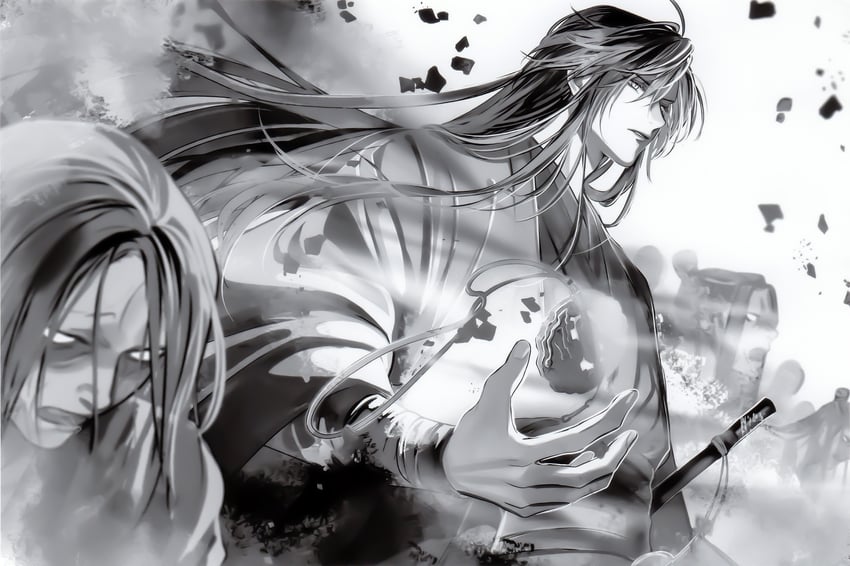 wei wuxian and wen ning (modao zushi) drawn by mg_ms_dayo