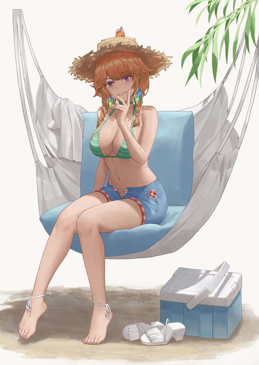 takanashi kiara and kotori (hololive and 1 more) drawn by sunai
